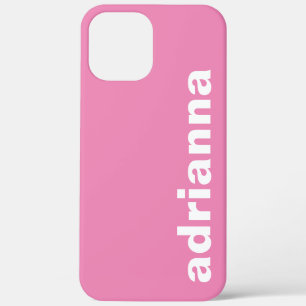 Modern Monogram Pink iPhone 12 Pro Max Case