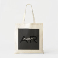Modern Monogram Plain Grey Trendy Add Name