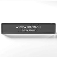 Modern Monogram Plain Grey Trendy Business Card