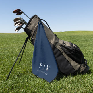 Modern Monogram Premium Golf Towel