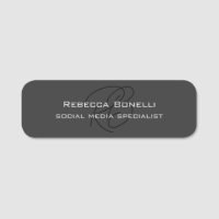 Modern Monogram Professional Grey