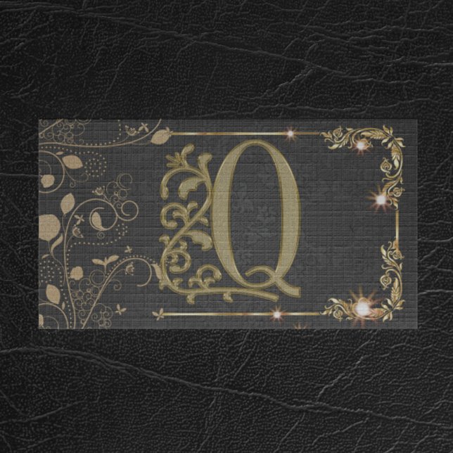 Modern Monogram Professional Masculine Unique Business Card (Creator Uploaded)