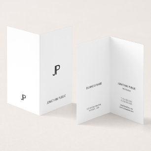 Modern Monogram Professional Minimalist Elegant Business Card