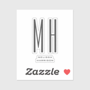 Modern Monogram Professional Plain Simple