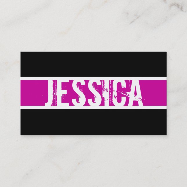 Modern Monogram Profile Card (Front)