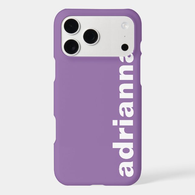 Modern Monogram Purple (Back)