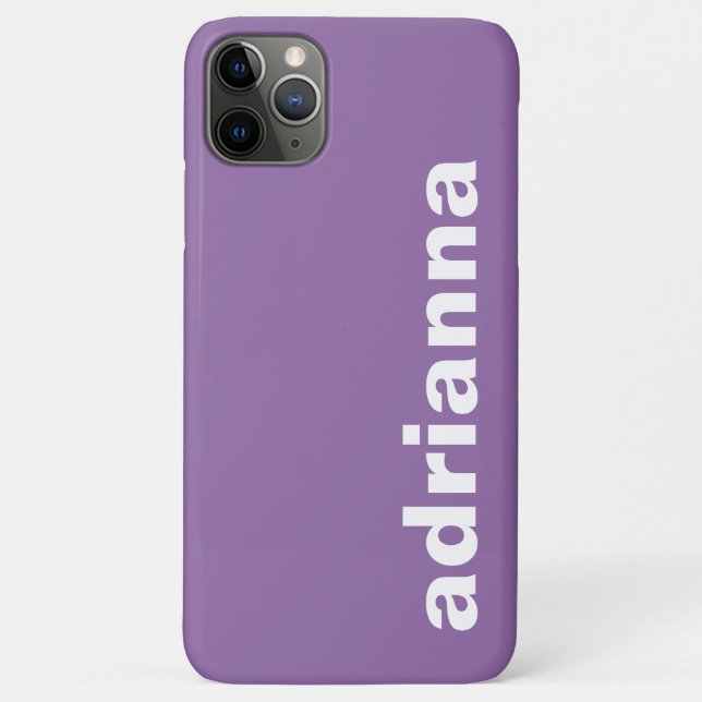 Modern Monogram Purple Case-Mate iPhone Case (Back)