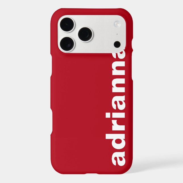 Modern Monogram Red (Back)