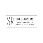 Modern Monogram Return Address Stamp