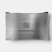 Modern Monogram Silver Grey