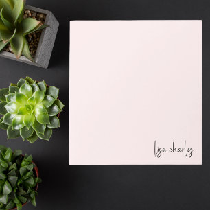 Modern Monogram Simple Trendy Notepad
