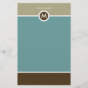 Modern Monogram Stationery - Business or Personal