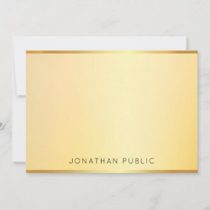 Modern Monogram Template Elegant Faux Gold