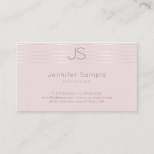 Modern Monogram Template Elegant Professional Business Card