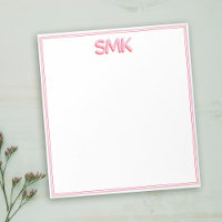 Modern Monogram Trendy Shadow Initials Stylish