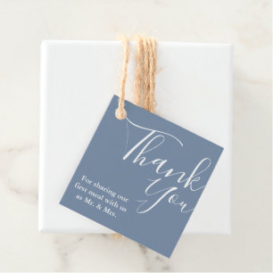 Modern Monogram Wedding Thank you Bridal Shower Favour Tags