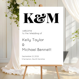 Modern Monogram Welcome – Bold Statement Acrylic Sign