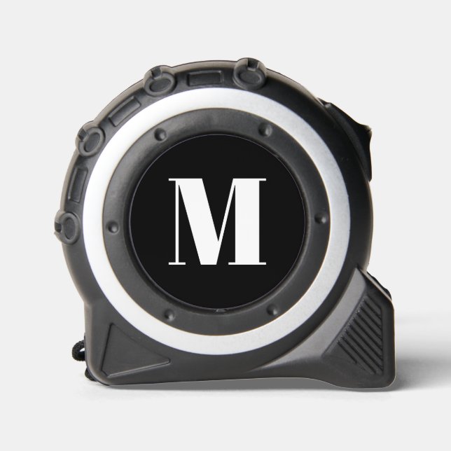 Modern monogram white black custom initial letter  1 (Front)