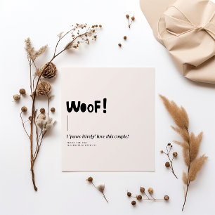 Modern Monogram White Minimalist Wedding Napkin