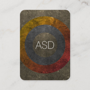 Modern Monogram with Texturised Colour Ways Business Card