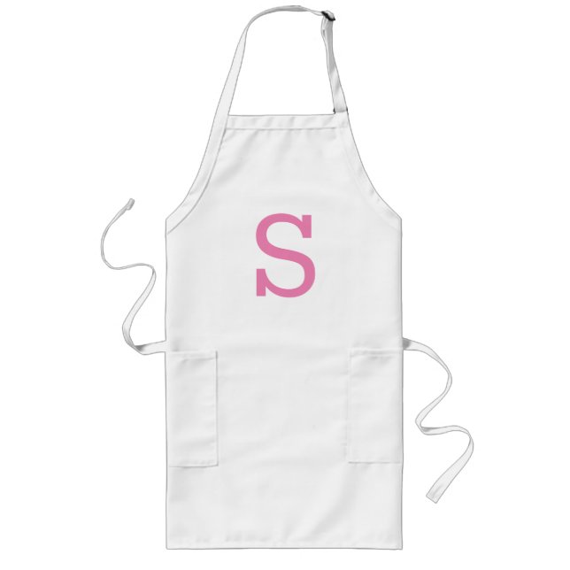 Modern Monogrammed Apron (Front)