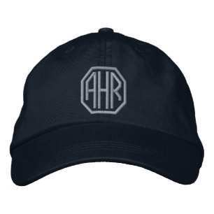 Modern Monogrammed Embroidered Hat