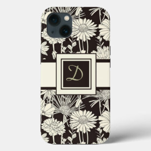 Modern Monogrammed Floral iPad Cases