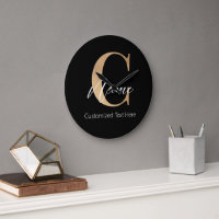 Modern Monogrammed Initial C & Name Personalised
