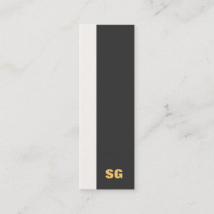 Modern Monogrammed Mini Business Card