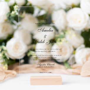 Modern Monogrammed Photo Wedding Invitation