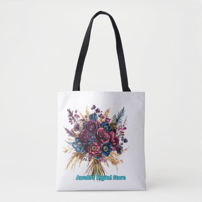 Modern monogrammed shoulder bag (Front)