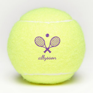 Modern Monogrammed Tennis Balls