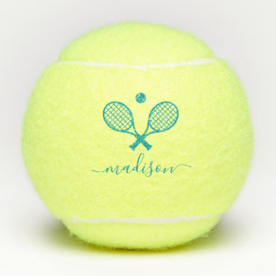 Modern Monogrammed Tennis Balls