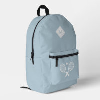 Modern Monogrammed Tennis Player Minimalist