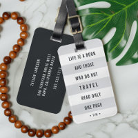 Modern Monogrammed Travel Quote