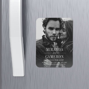 Modern Mood Photo Save the Date Magnet