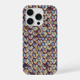 Modern mosaic abstract geometric pattern 1290 iPhone 15 pro case