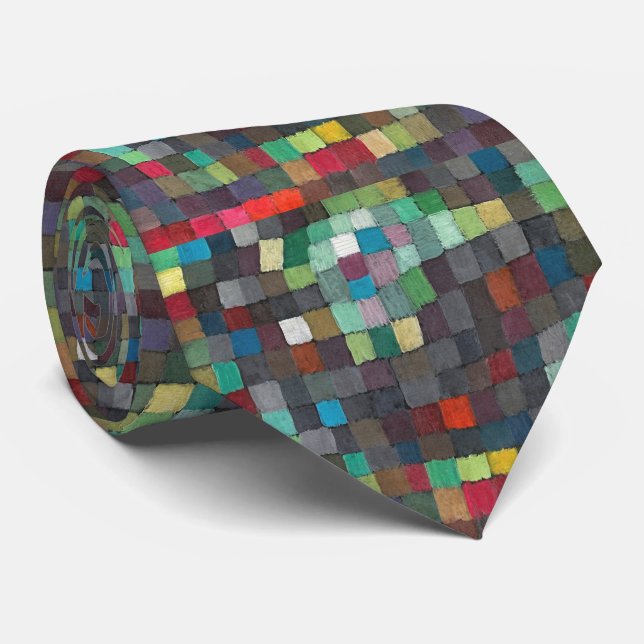Modern Mosaic – Pixel Harmony Tie (Rolled)