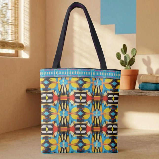 Modern Mosaic Tote Bag (Creator Uploaded)