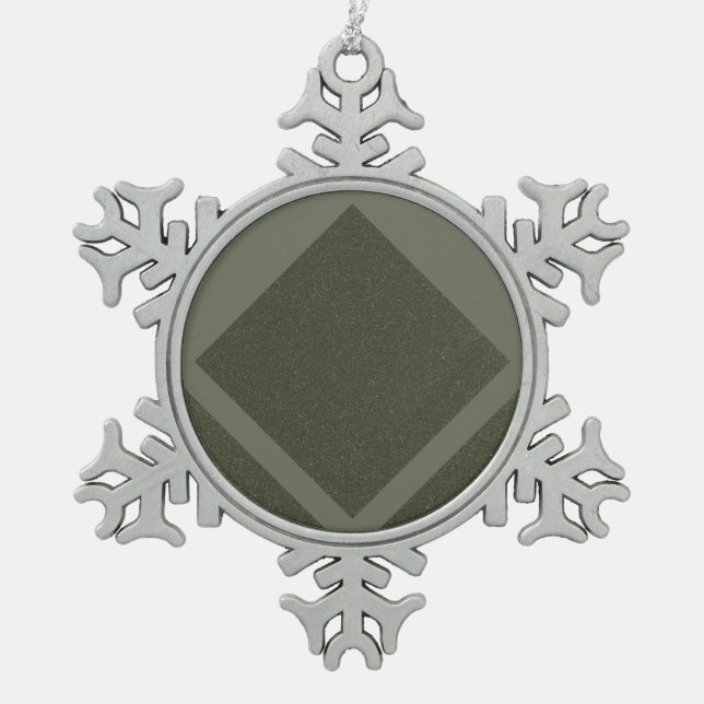 Modern Moss Diamond Ornament – Customisable (Front)