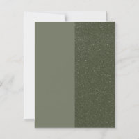 Modern Moss Green Duo Thin Magnetic Card (Custom)
