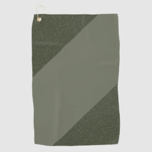 Modern Moss Green Golf Towel – Custom Design