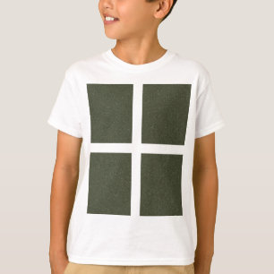 Modern Moss Green Grid Tee - T-Shirt