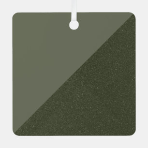 Modern Moss Green Holiday Ornament