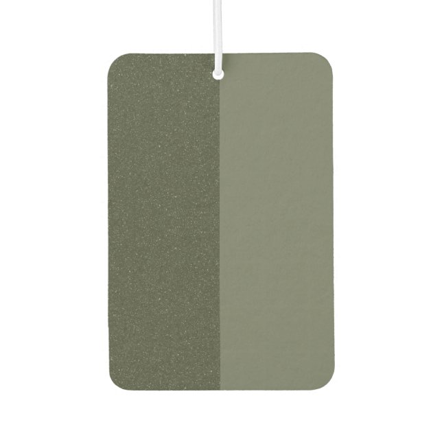 Modern Moss Green Split Air Freshener – Customise (Front)