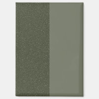 Modern Moss Green Split Custom Magnet