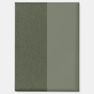 Modern Moss Green Split Custom Magnet