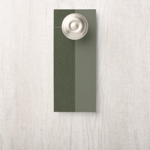 Modern Moss Green Split Door Hanger – Customisable