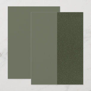 Modern Moss Green Split Enclosure Card – Customise