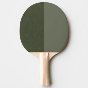 Modern Moss Green Split Ping Pong Paddle - Custom